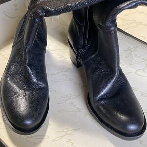 Enzo Angiolini size 11 calf high boots with stretch at top